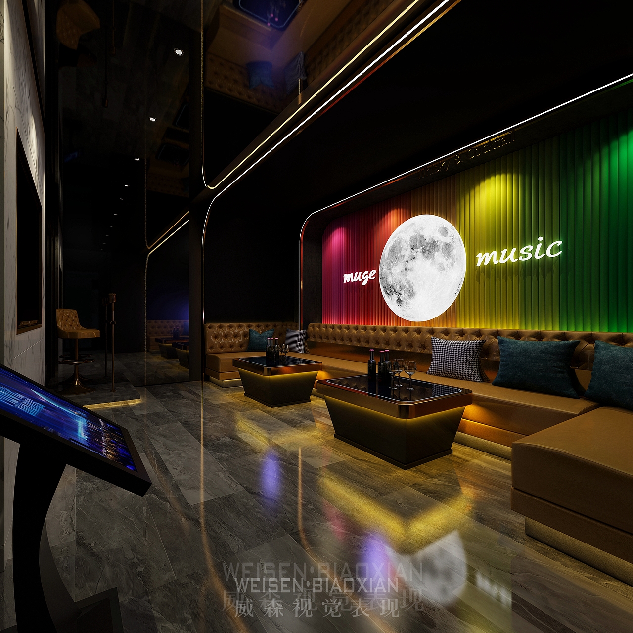 KTV酒吧，暗黑系（图ZMjA0MDYwMTM2） - 家装设计 - 站酷设计师顾二狗原创素材 - 站酷ZCOOL