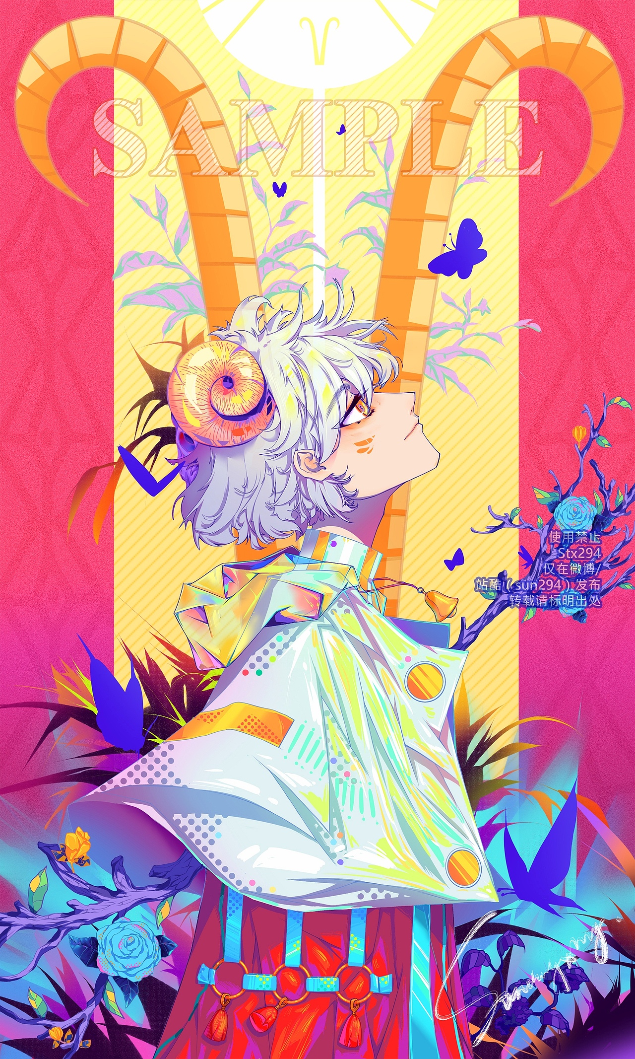 星座—金牛 白羊（图ZMjMyMDAxOTI4） - 商业插画 - 站酷设计师sun294原创素材 - 站酷ZCOOL