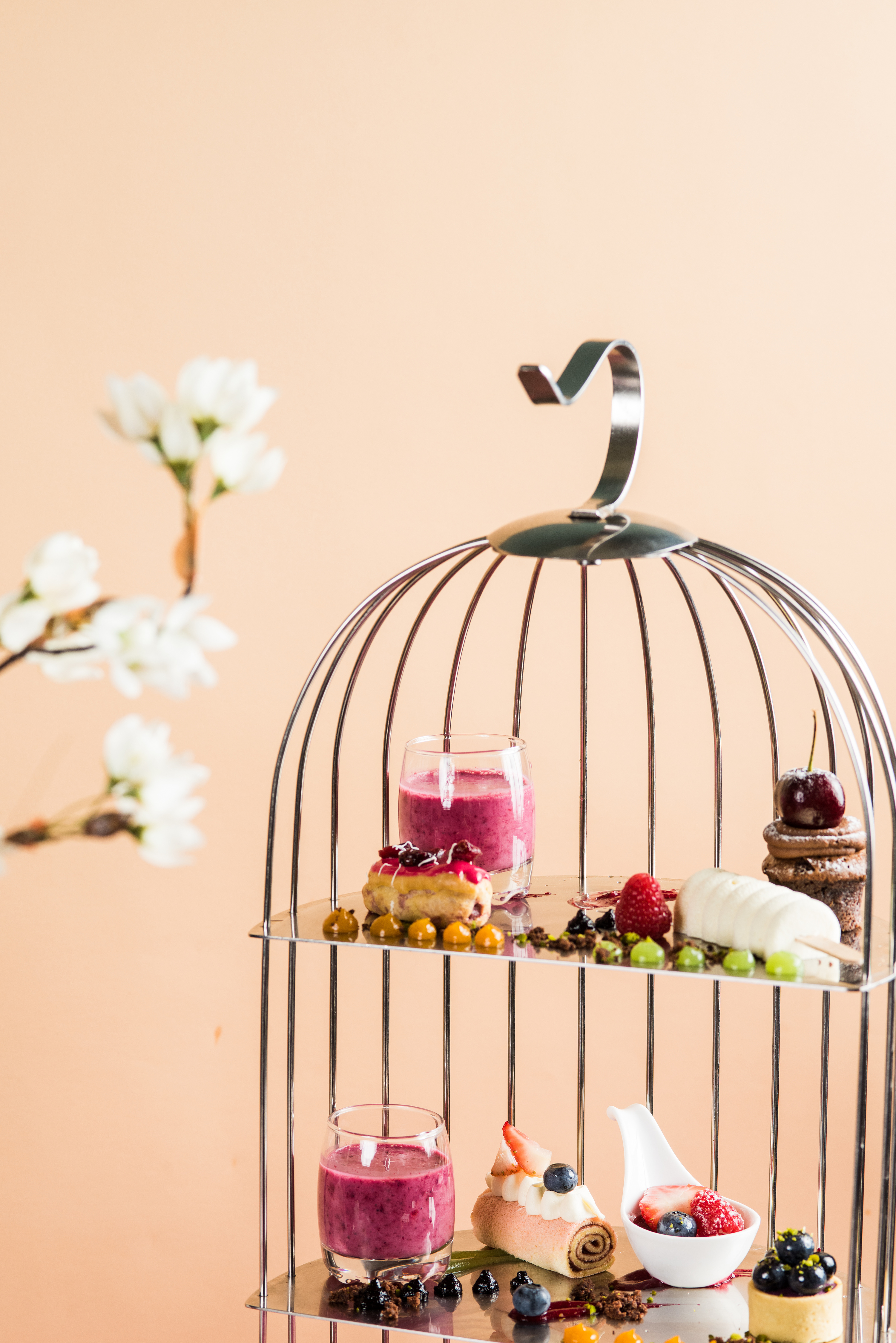 北京王府井希尔顿酒店梅子主题下午茶拍摄