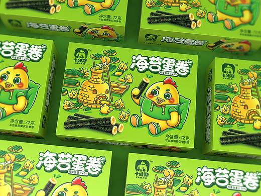 卡哇斯-海苔蛋卷包装设计
