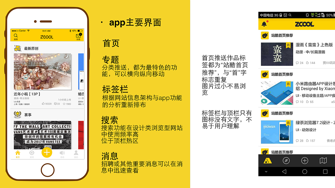 小屏幕认知最大化 站酷网站app改版——眼动仪测试报告