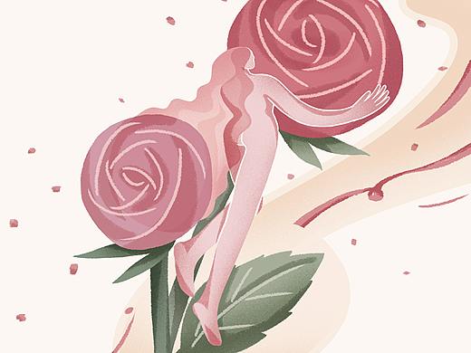 香薰精油包装系列插画