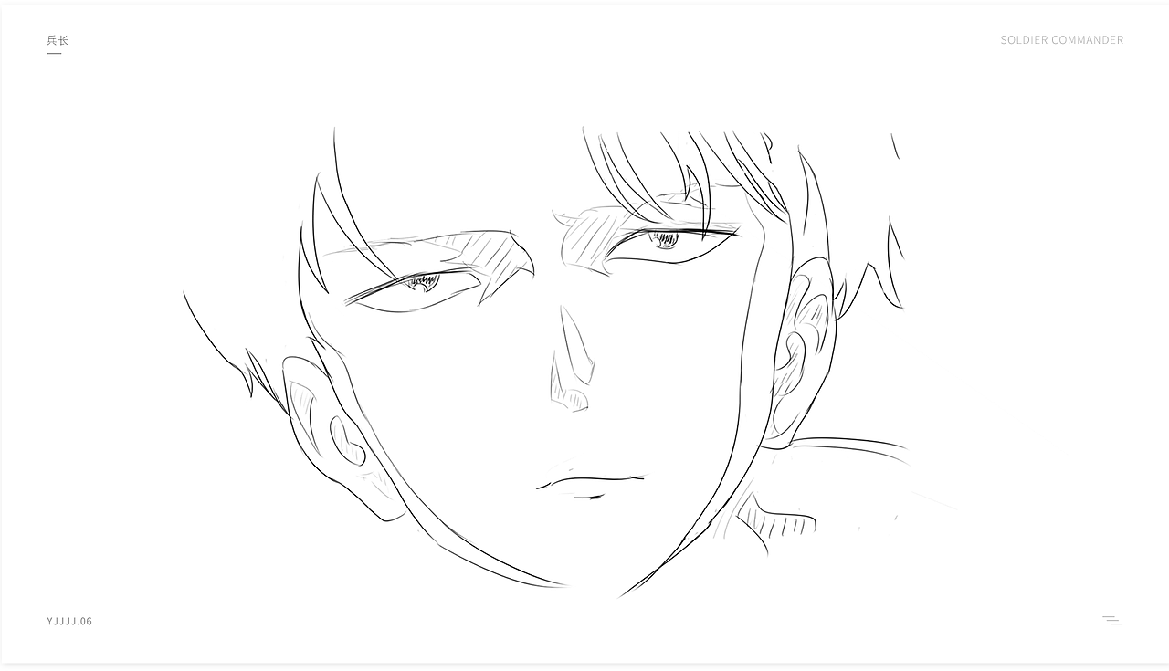 动漫人物手绘描线（图ZMTg2MDAwODY4） - 艺术插画 - 站酷设计师阿绯不爱说话原创素材 - 站酷ZCOOL