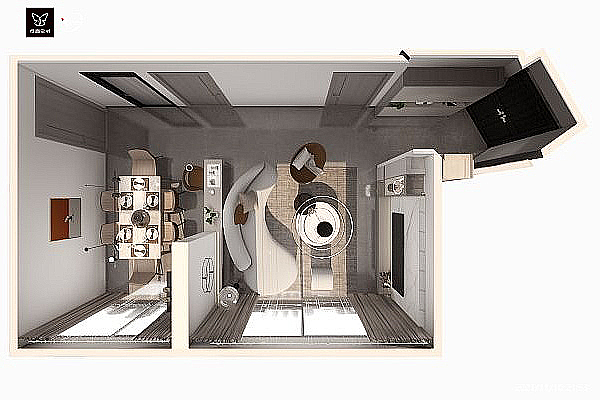 竖厅改横厅空间感爆棚