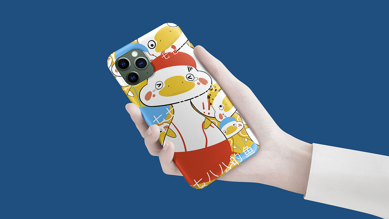 手机壳定制---呆萌鸭（图ZMjkwMTgxMzIw） - 图案 - 站酷设计师七七八八的鱼原创素材 - 站酷ZCOOL