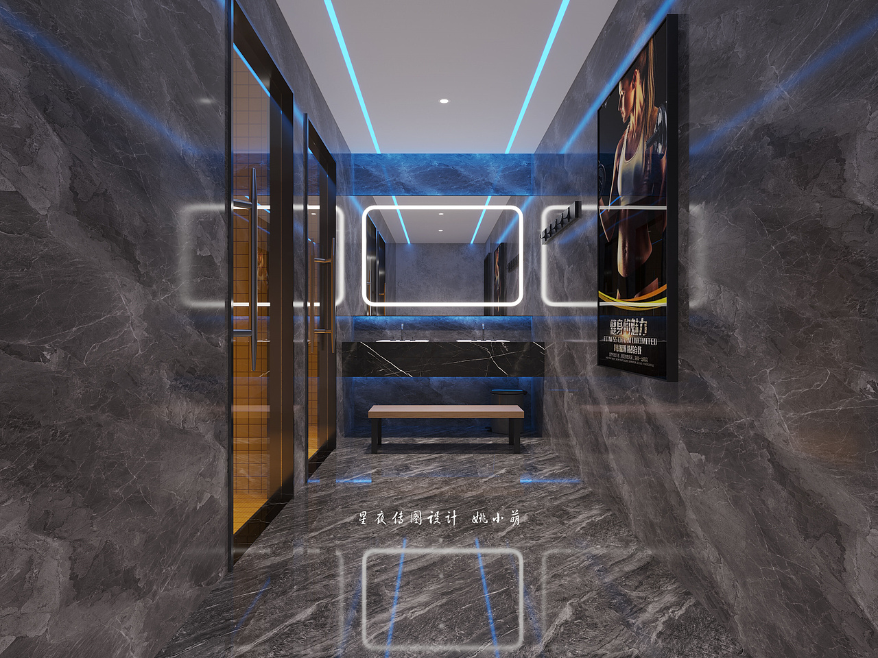 燃烧你的卡路里 —— 健身房设计（图ZMzQzNzAxOTM2） - 商业空间设计 - 站酷设计师小小萌啊原创素材 - 站酷ZCOOL