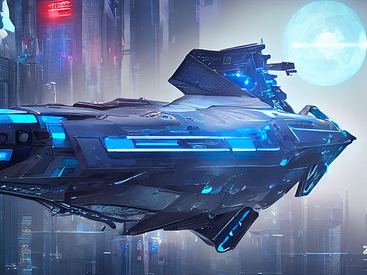 #AI创作实验室#科技飞船（个人主页-ZNjI3NzUzNjg=） - AI作品 - 站酷设计师Z898484841原创素材 - 站酷ZCOOL