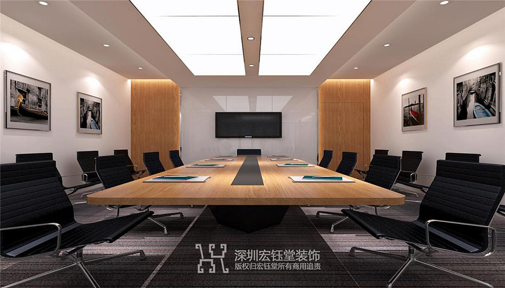 郑州简约时尚科技公司办公室装修设计案例|宏钰堂作品