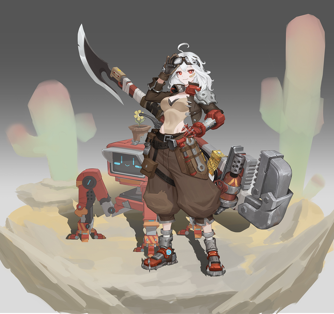 废土少女（图ZMzc3MjYxMDQw） - 游戏原画 - 站酷设计师某不知名画师小徐原创素材 - 站酷ZCOOL