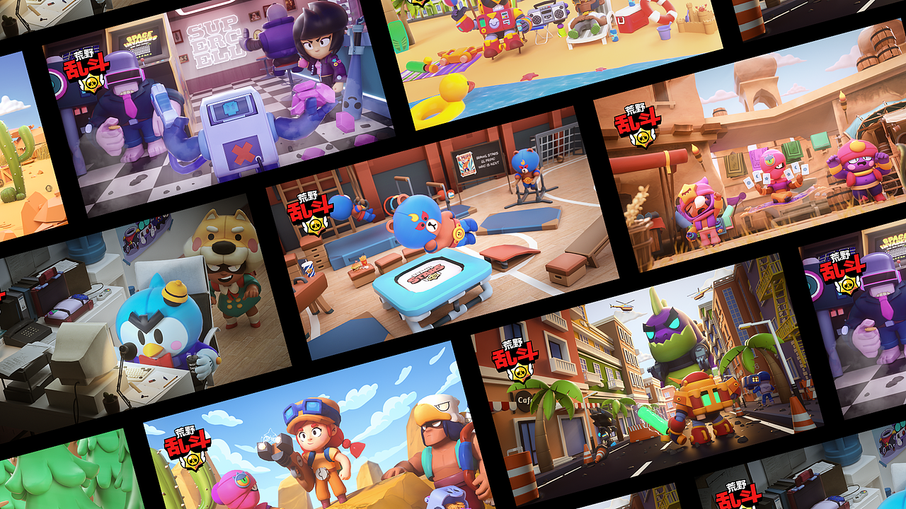 荒野乱斗卡通场景渲染练习