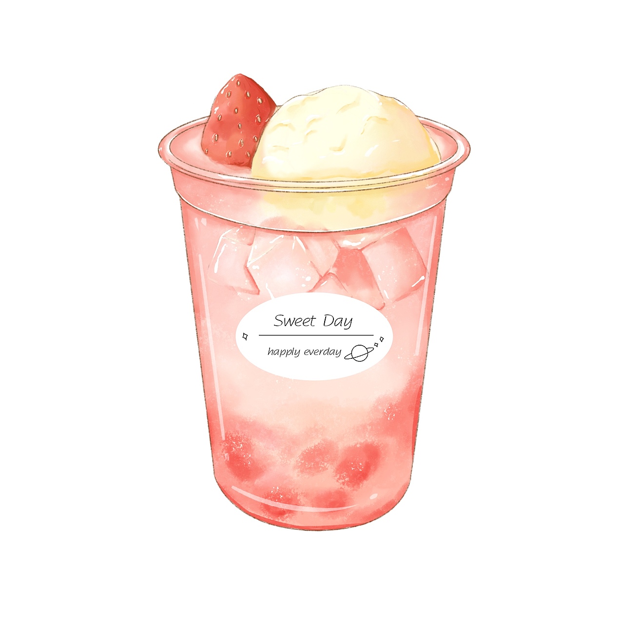 饮品插画（图ZMjc0NTU3MjI4） - 商业插画 - 站酷设计师J_BoBo原创素材 - 站酷ZCOOL