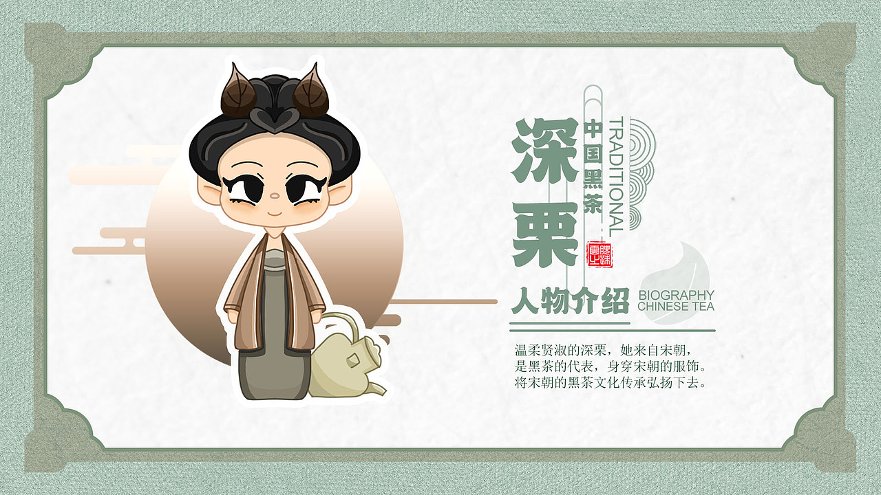 云腴之迹-古风茶叶IP盲盒形象设计（图ZMjg0MTYwMzg4） - IP形象 - 站酷设计师肥鼠123原创素材 - 站酷ZCOOL