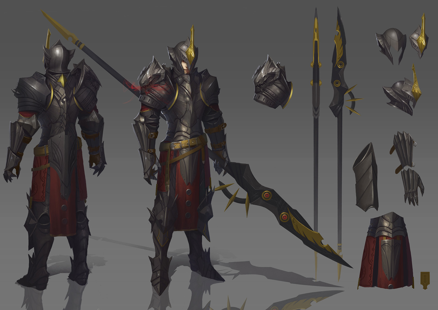 骑士人设2枚~|插画|游戏原画|帝国绅士 - 原创作品 - 站酷 (zcool)