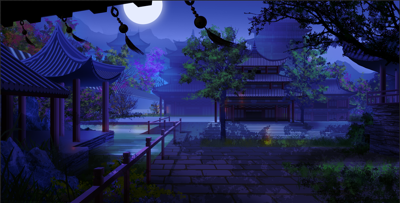 御花园|插画|游戏原画|王伟cg - 原创作品 - 站酷 (zcool)