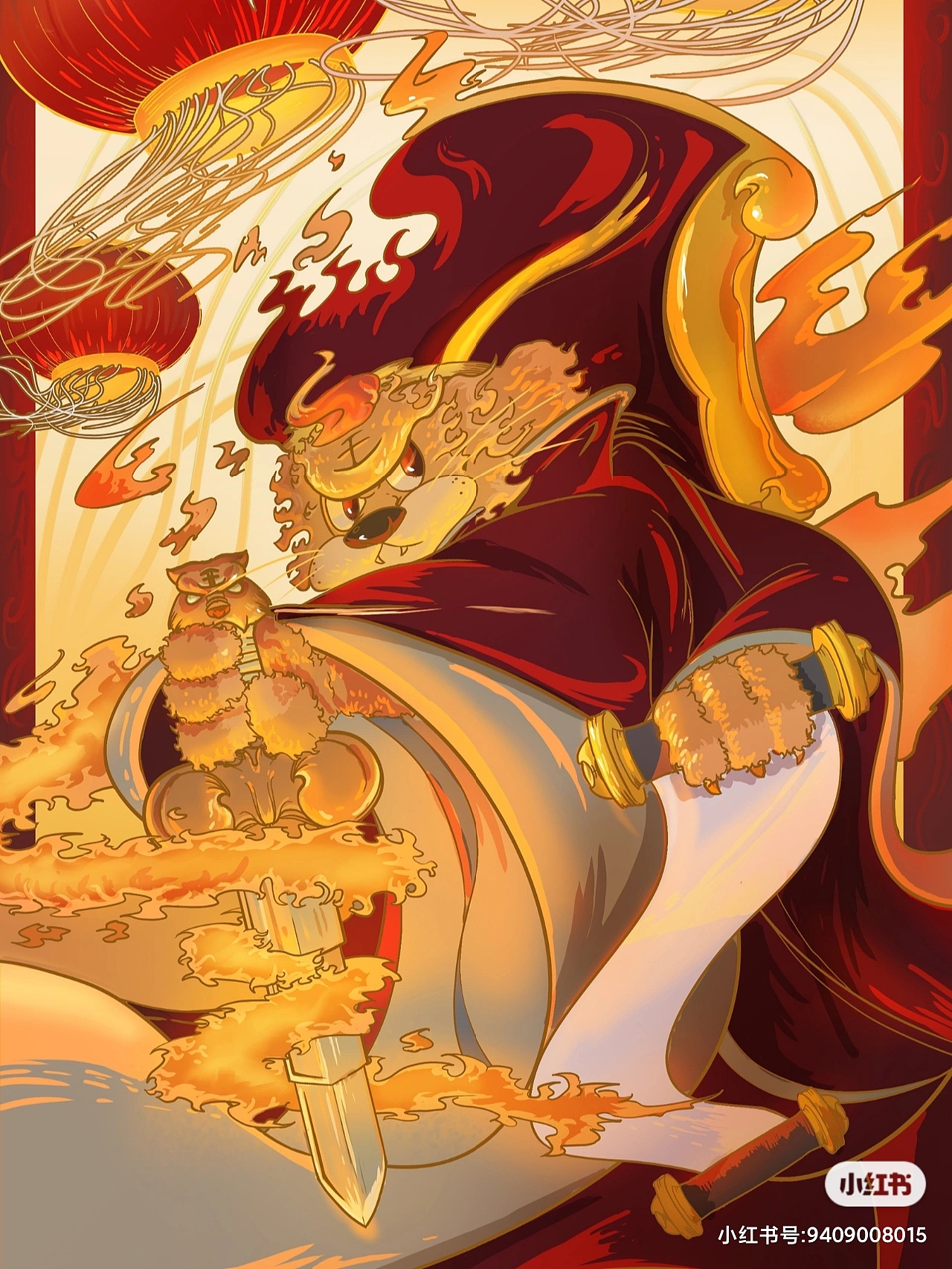 虎三枚（图ZMjg2NzQ0MzQ0） - 创作习作 - 站酷设计师阿沙季原创素材 - 站酷ZCOOL