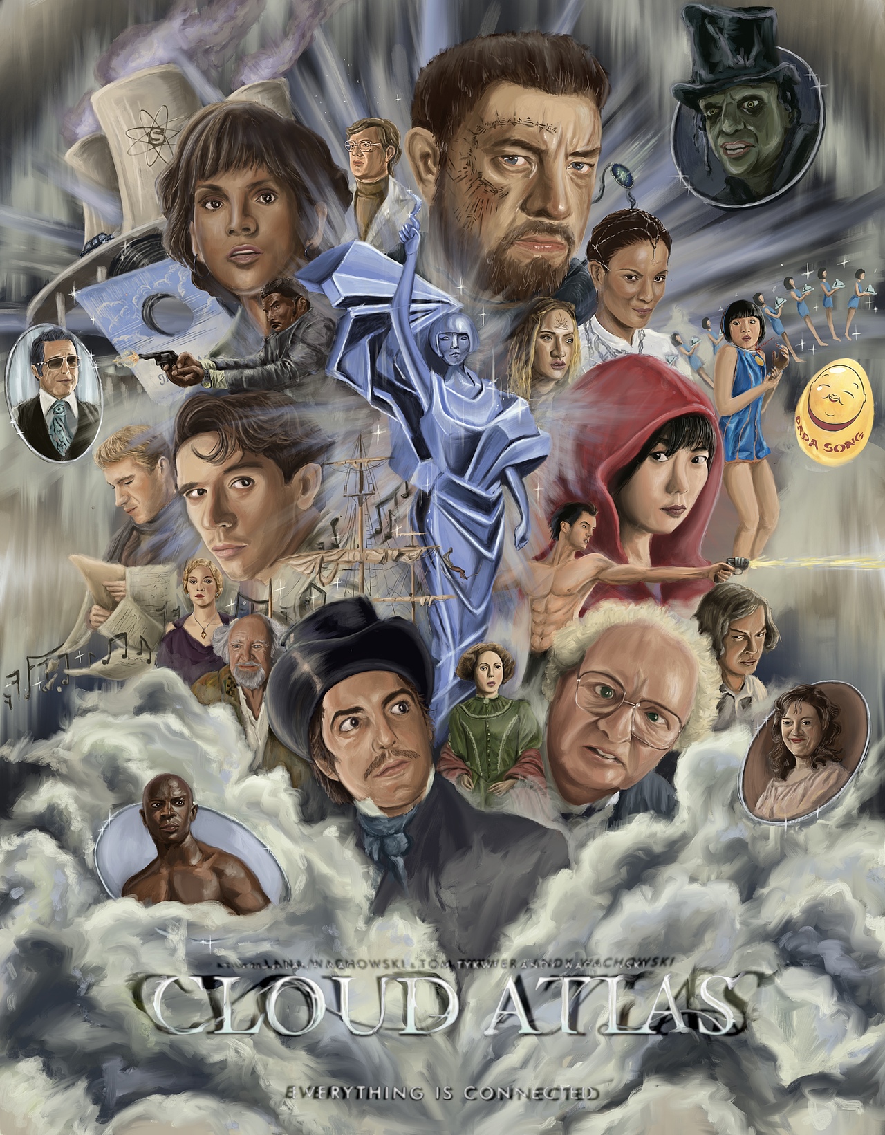 为《云图》设计的海报.