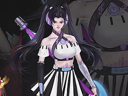 《先锋战姬》角色设计--摇滚歌姬 Christine