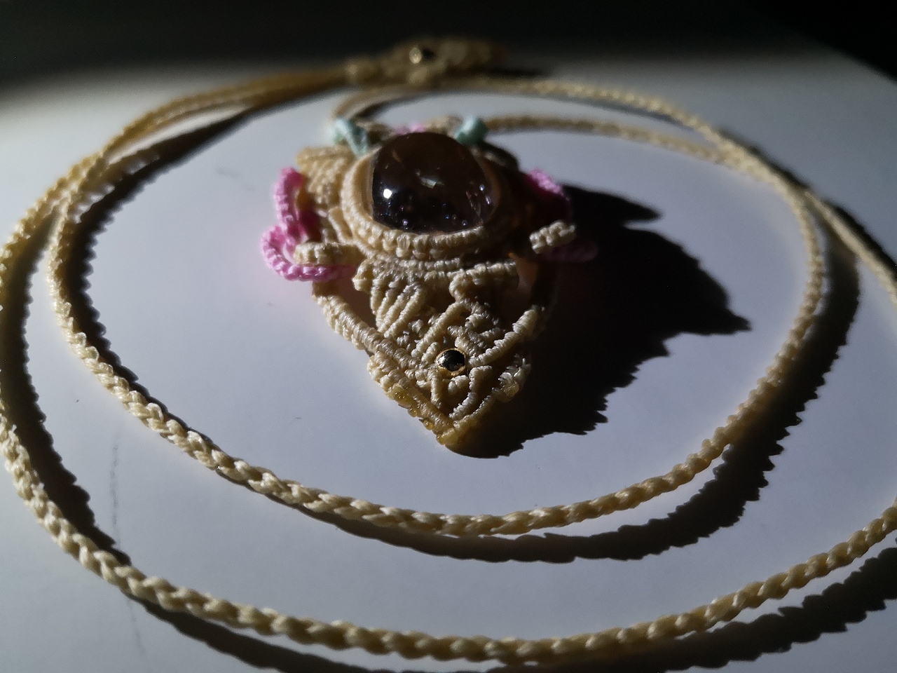 二月手作•金草莓吊坠