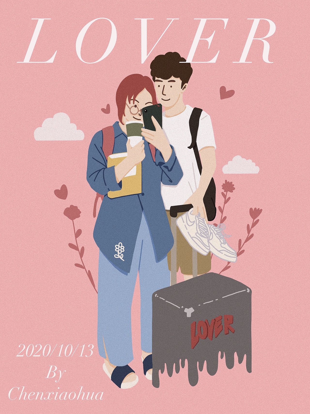爱人（图ZMjI4MDc5NDA4） - 商业插画 - 站酷设计师小花事务所原创素材 - 站酷ZCOOL