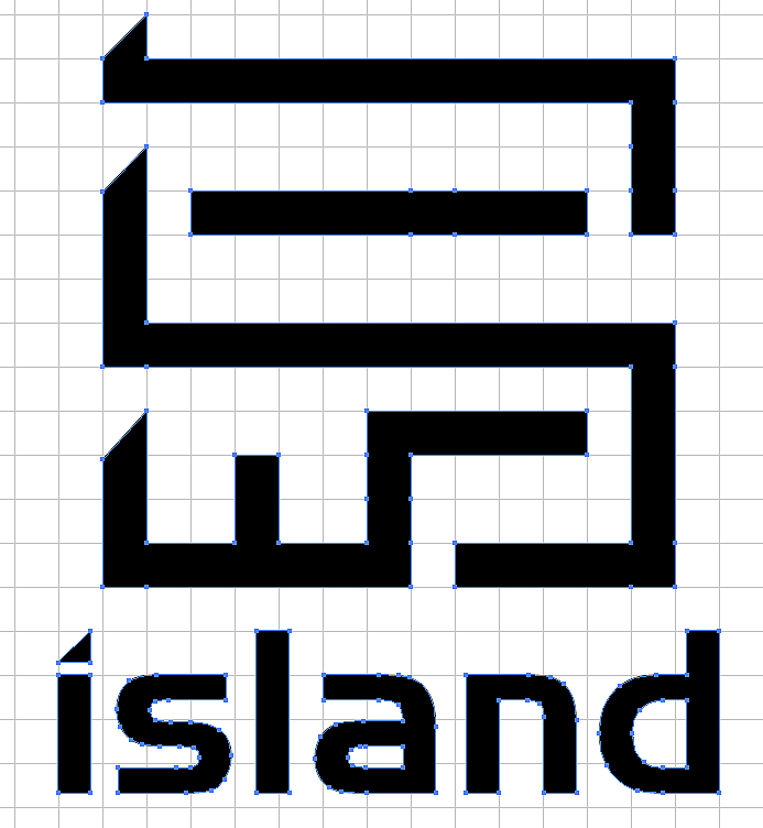 island岛屿logo设计
