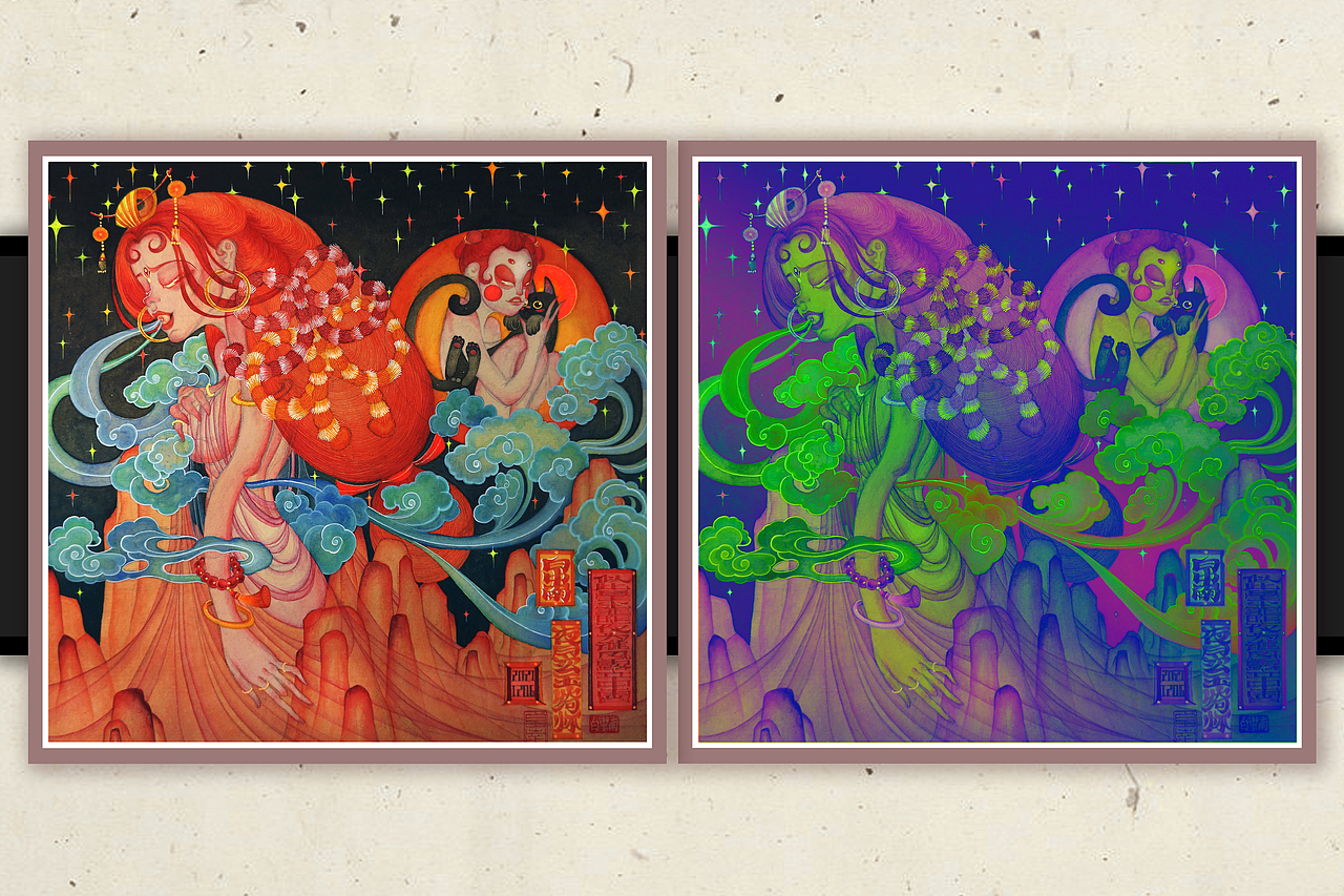 《长风爱玉.山芙.春之华赋》白中南颜彩-人川集（图ZMjkyMjE1NDM2） - 艺术插画 - 站酷设计师白中南原创素材 - 站酷ZCOOL