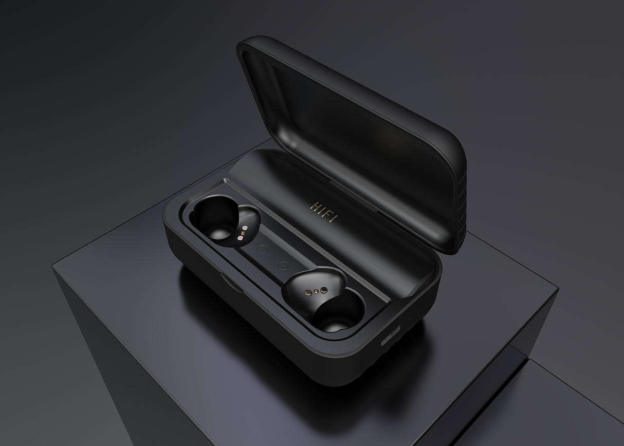 3c/电子产品设计渲染/蓝牙耳机外观设计