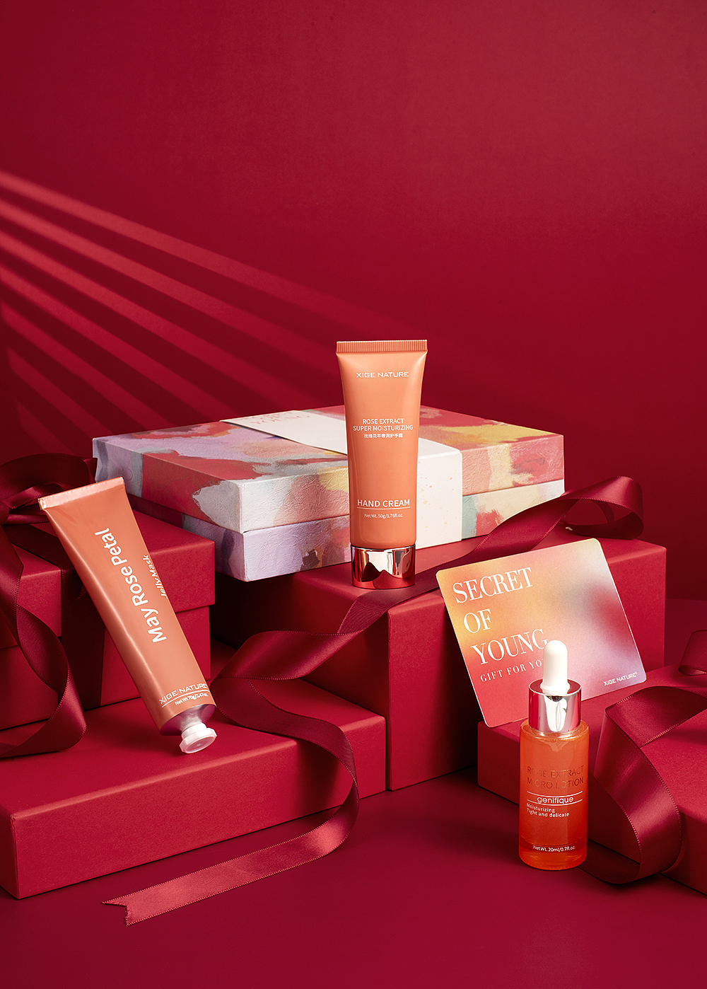 静物摄影护肤品拍摄新年礼盒|摄影|产品摄影|不太会拍片的joe_原创作