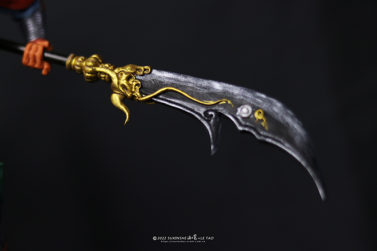 手捏粘土人偶手办三国演义关羽面塑彩塑【塑新斋潘纪】