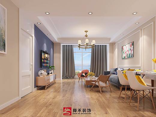 济南院子四合院别墅楼房样板间装修装饰设计效果图