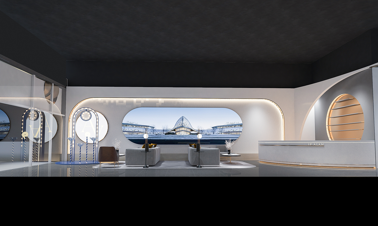 绿地香港·无锡安兰诺雅售楼处 临时展厅|空间|商业空间设计|童顺