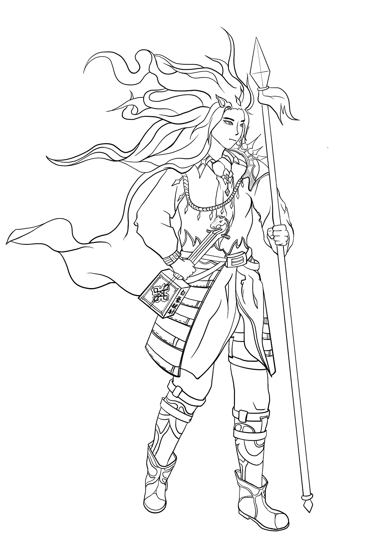 十二生肖原创线稿图