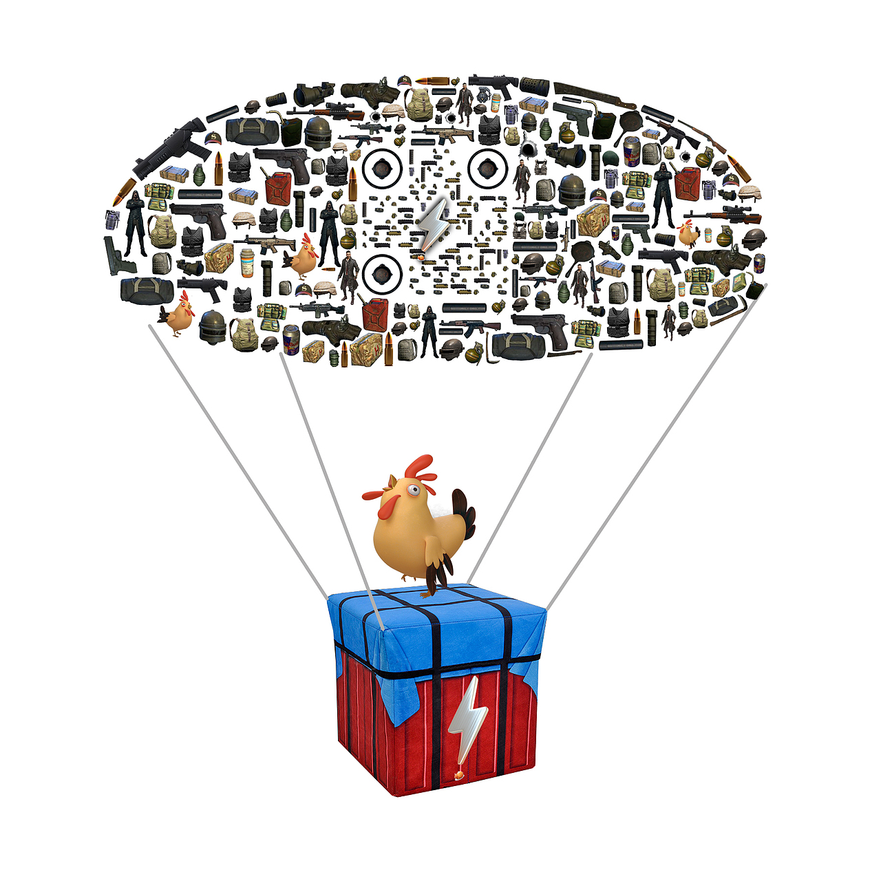 艺术二维码吃鸡绝地求生:刺激战场