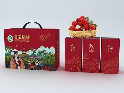 海南荔枝包装设计（海南十大省级农产品公用品牌包装）