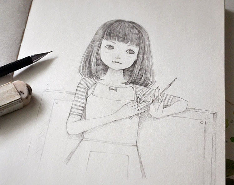 自动铅笔的手绘本子图集小结（图ZMjM0Nzg2ODQ=） - 创作习作 - 站酷设计师蓝象太太原创素材 - 站酷ZCOOL