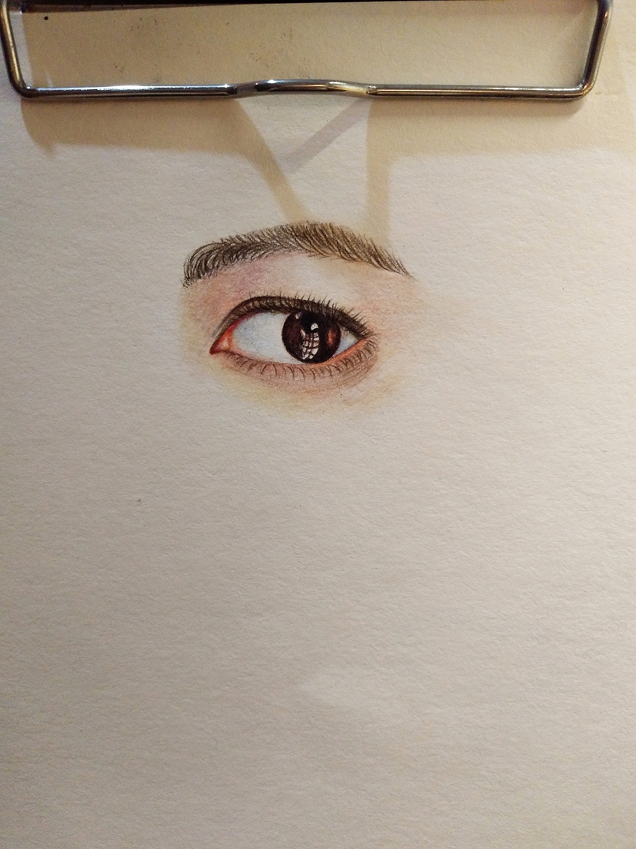 【彩铅-临摹女孩侧脸】