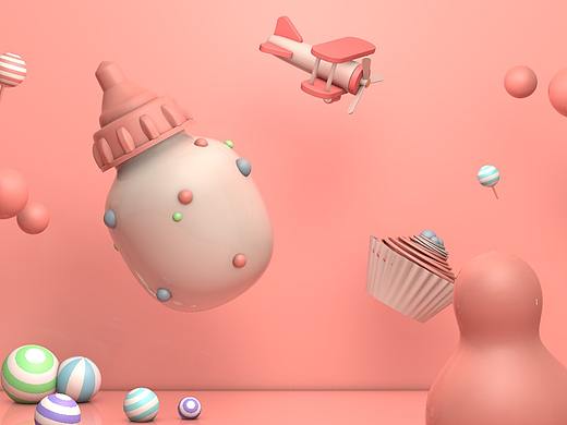 C4D练习（个人主页-ZMzMzNjM3MjA=） - 其他空间 - 站酷设计师Design_wang原创素材 - 站酷ZCOOL