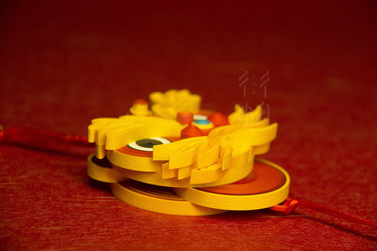 衍物 - 《醒狮》衍纸挂饰（图ZMTUzODAyNjIw） - 其他手工艺 - 站酷设计师黎凯泉原创素材 - 站酷ZCOOL