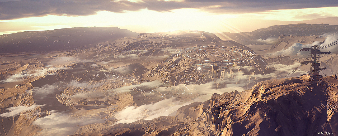 《山体》概念场景日常练习