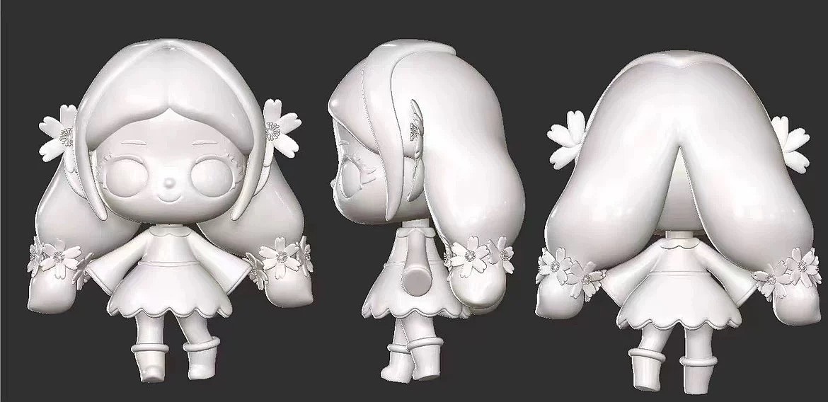 玻璃钢卡通女孩雕塑