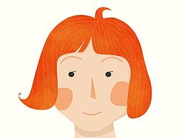 少女短发头像（临摹）