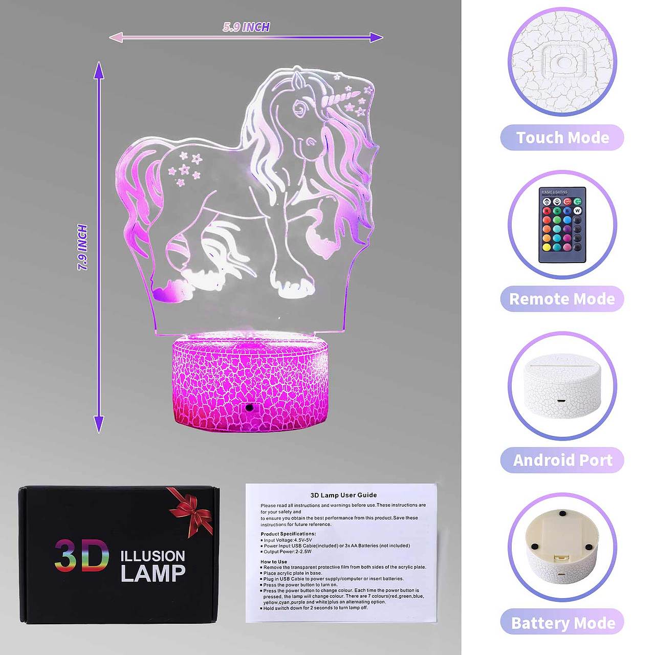 亚马逊3d灯主图设计