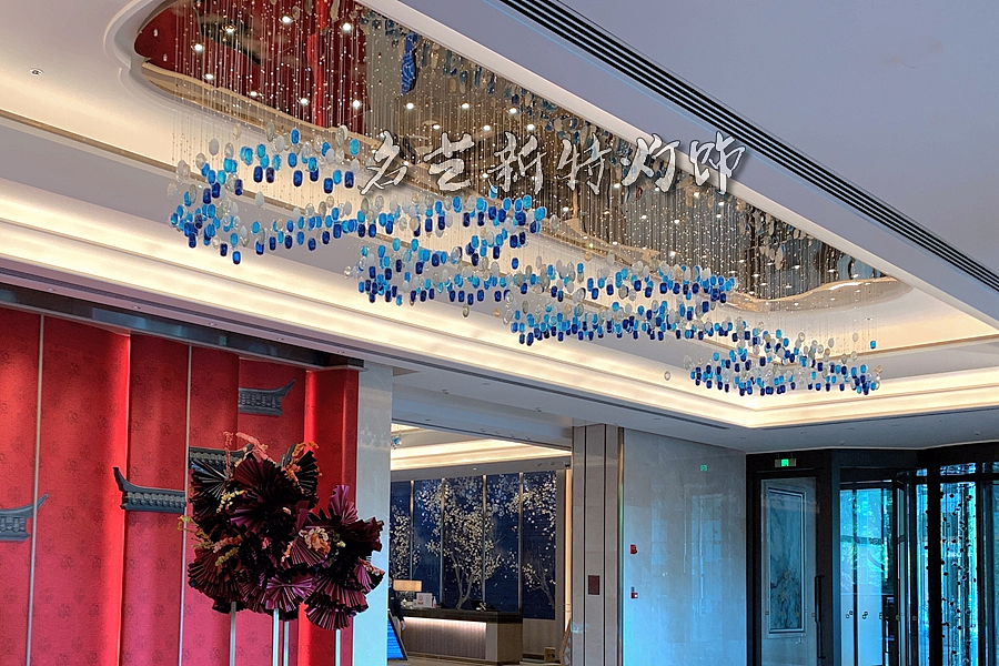 酒店电梯间艺术吊灯定制 名艺新特灯饰