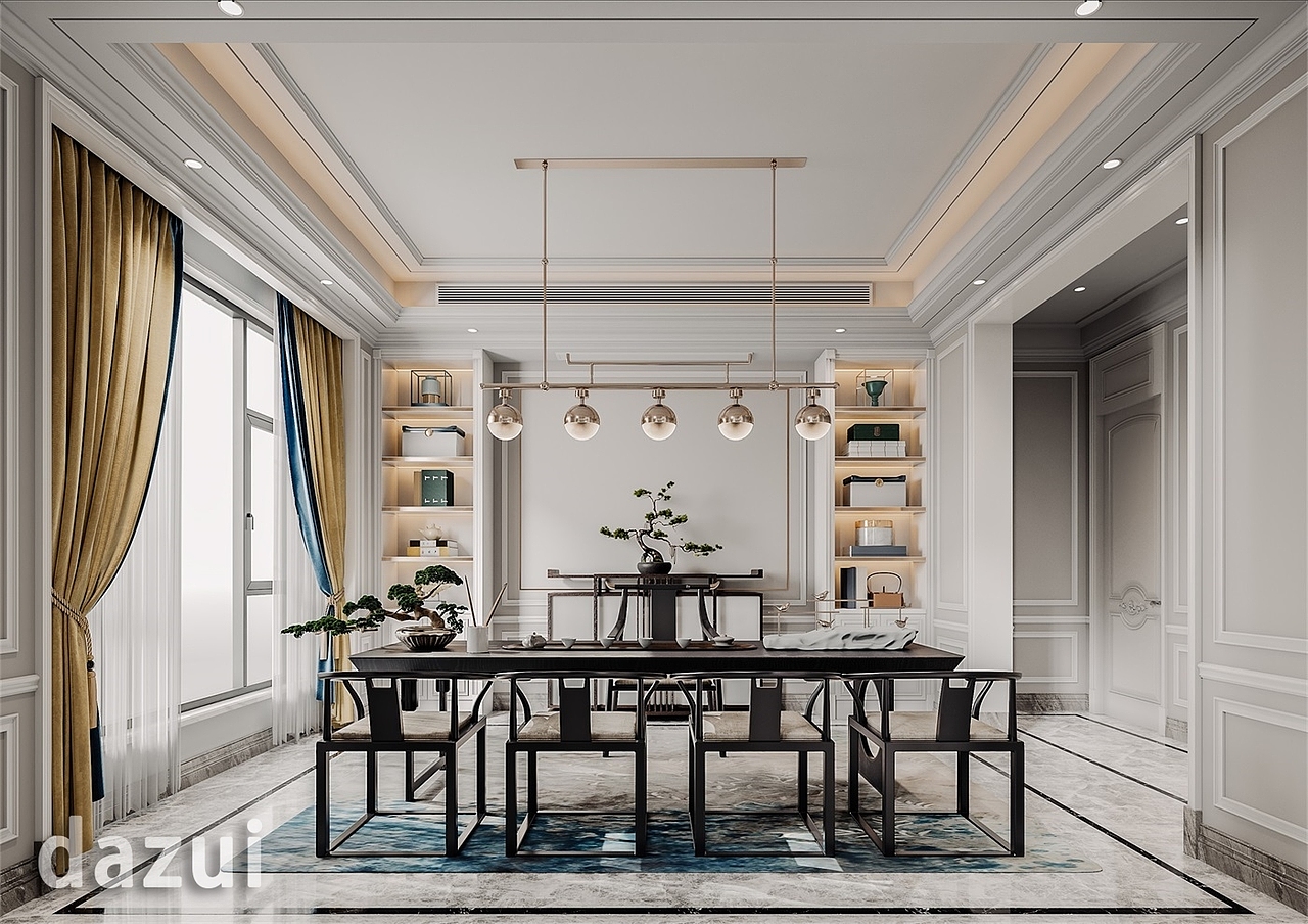 简欧设计别墅效果图