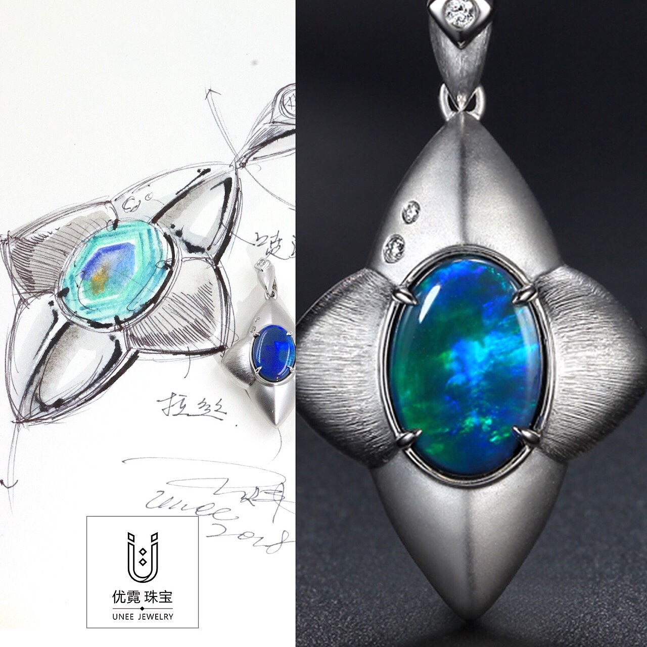 【原创新品】3991 372305 南十字星_优霓珠宝设计-站酷