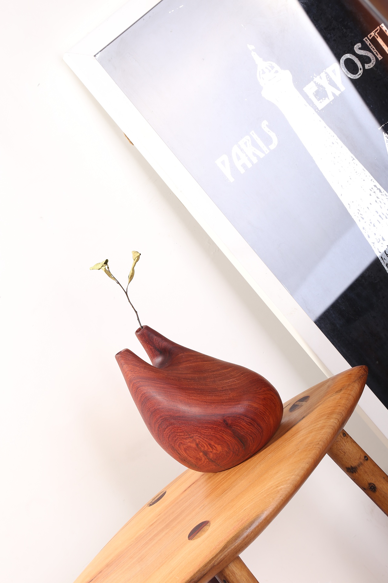 仿生艺术花瓶摆件(缅甸花梨木)|手工艺|工艺品设计|guofeiqiu - 原创