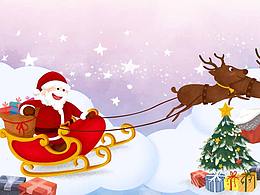 一组冬日圣诞插画