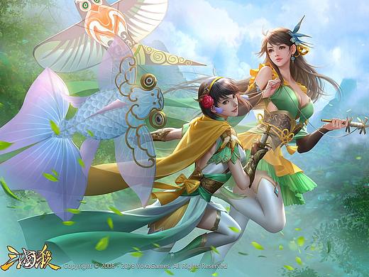 为游戏《三国杀》创作的角色插画