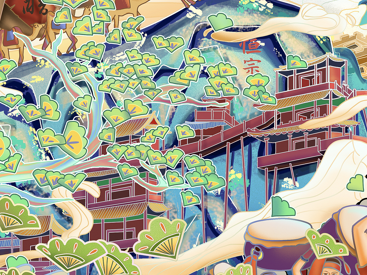 城市系列插画|山西印象