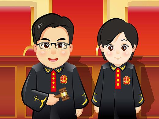 法官卡通形象设计（个人主页-ZMjU4ODc2NzY=） - IP形象 - 站酷设计师猴儿爵原创素材 - 站酷ZCOOL