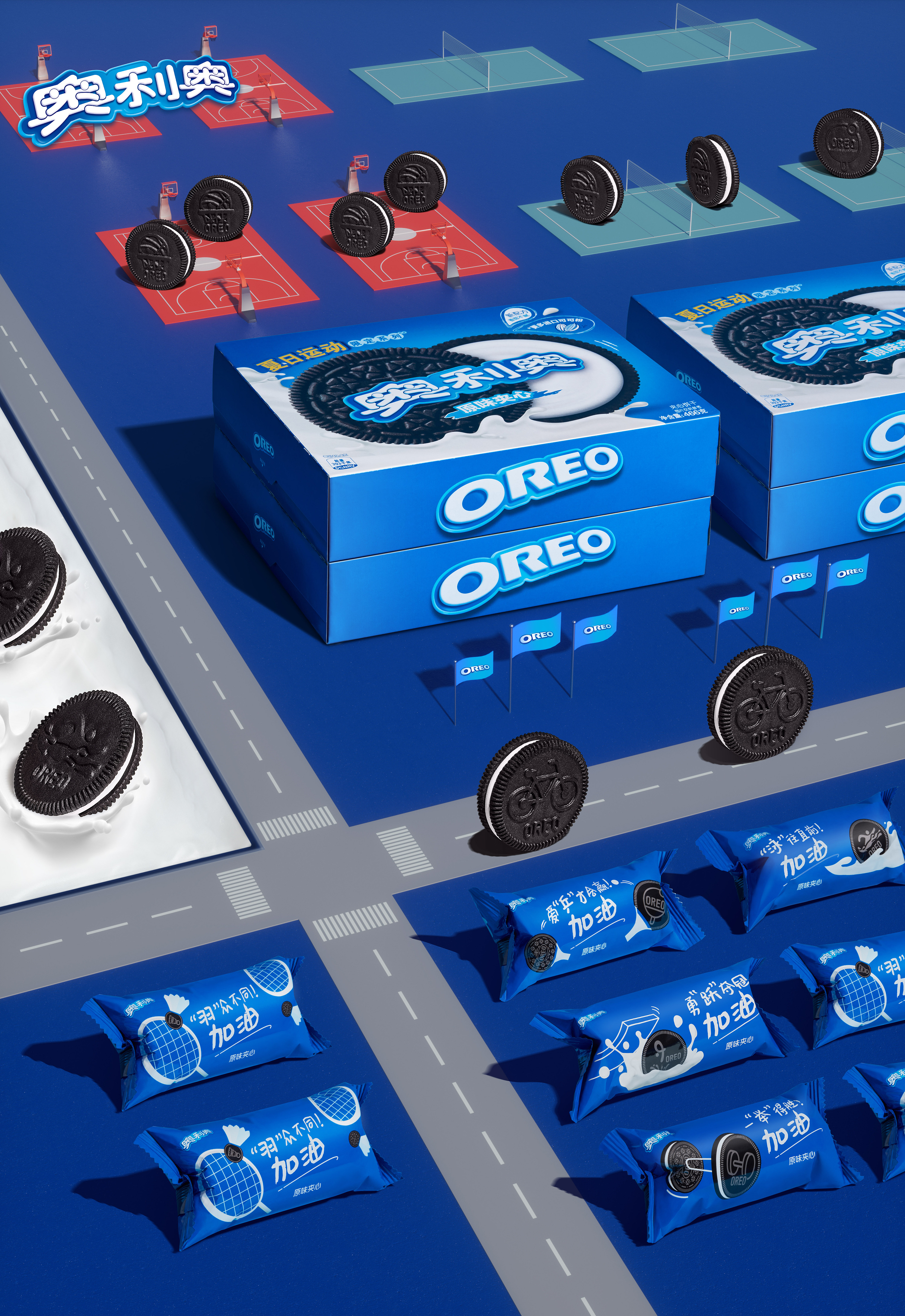 奥利奥奥运会kv|摄影|修图/后期|创造者视觉工作室 - 原创作品 - 站酷